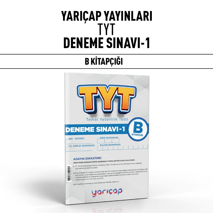 YARIÇAP TYT DENEME SINAVI 1-B - 25-26